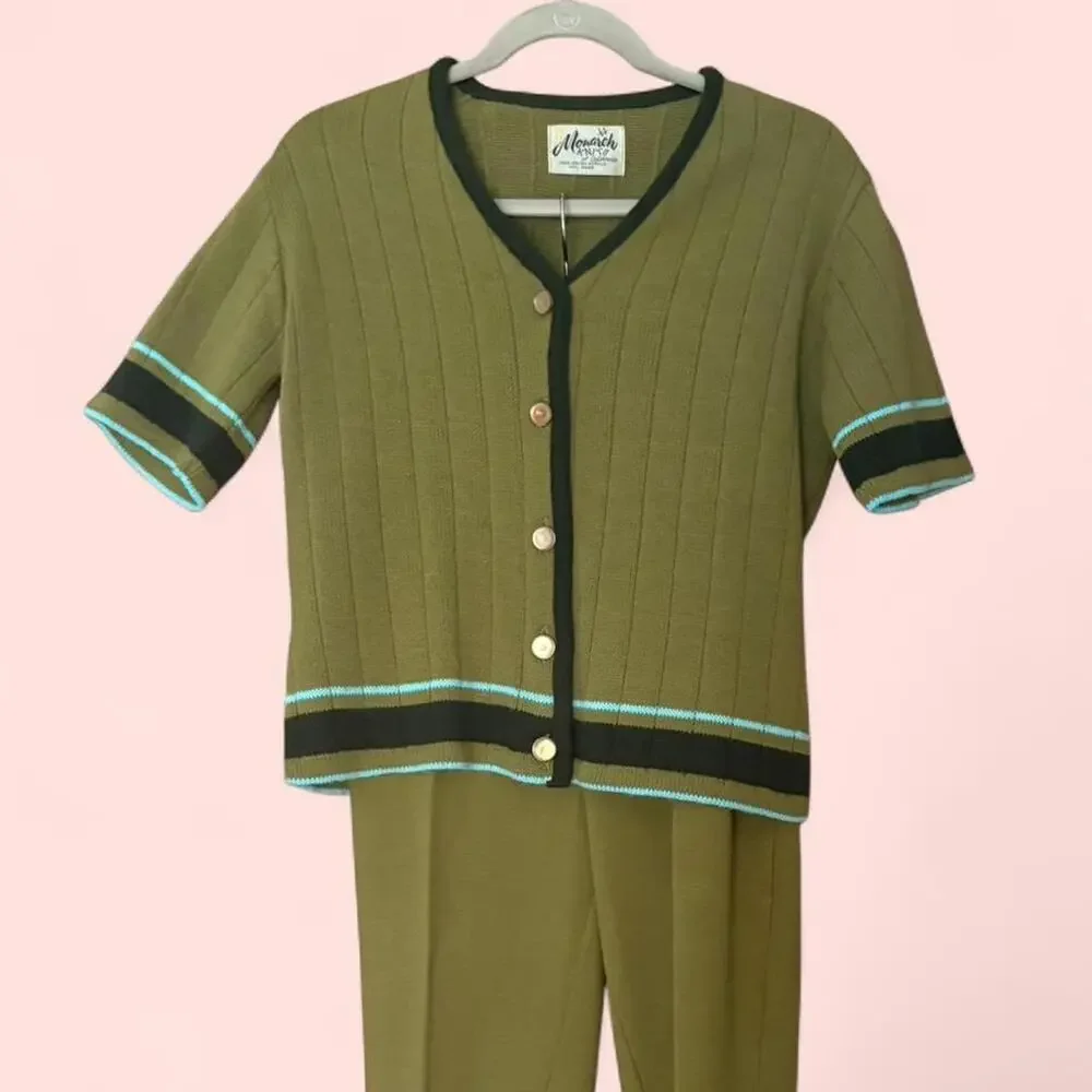 Rare matching two-piece knit set from Monarch Knits